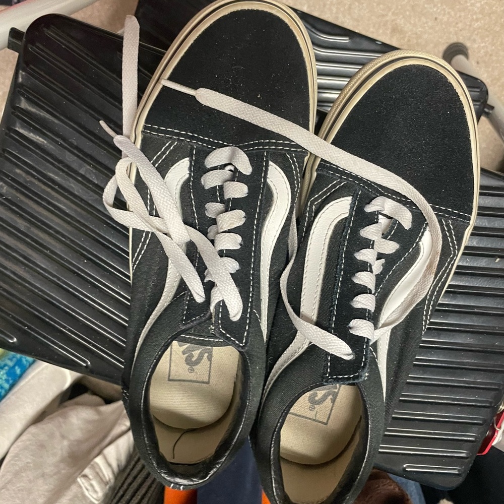 Vans Black and White womens  Shoes